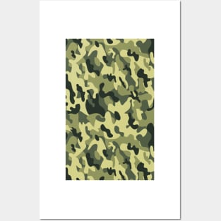 Camouflage khaki army men green pattern Posters and Art